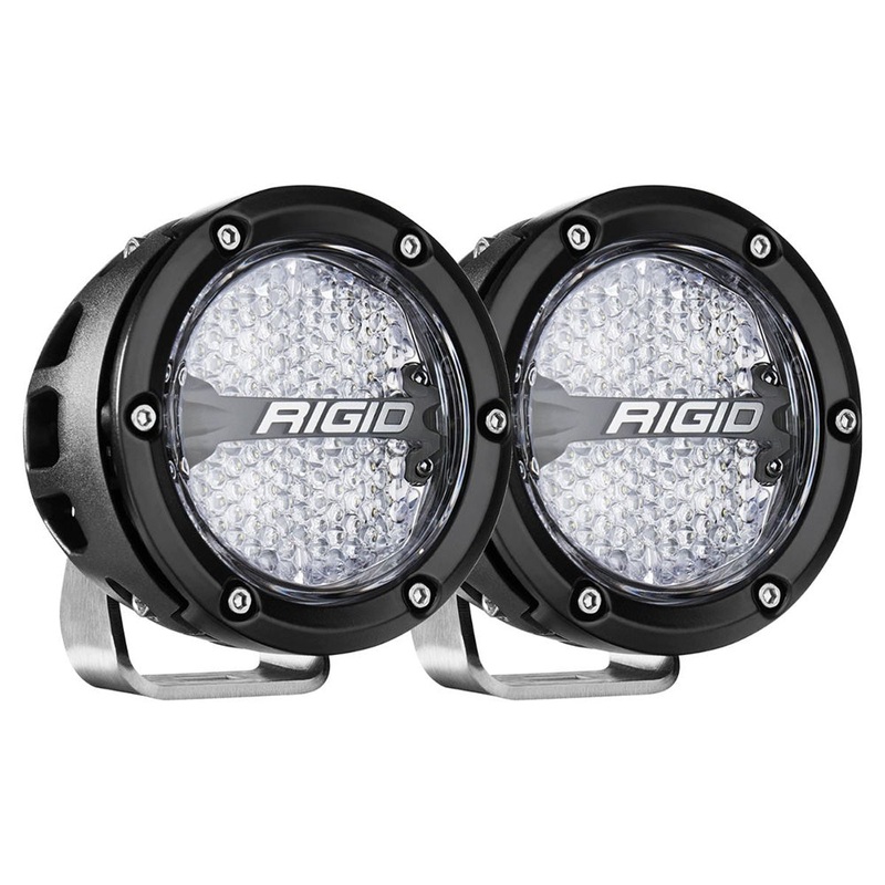 RIGID Industries 360-Series RGBW 4″ Offroad Lamp Diffused Beam w/RGBW Backlight Pods – Set of 2
