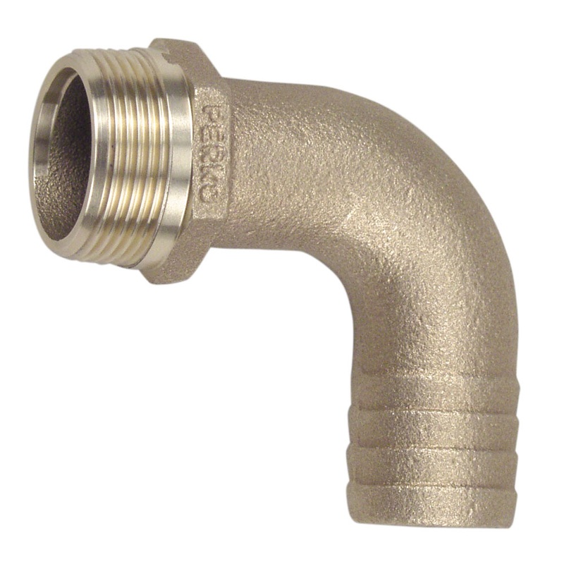Perko 1-1/2″ Pipe to Hose Adapter 90 Degree Bronze MADE IN THE USA – 0063DP8PLB